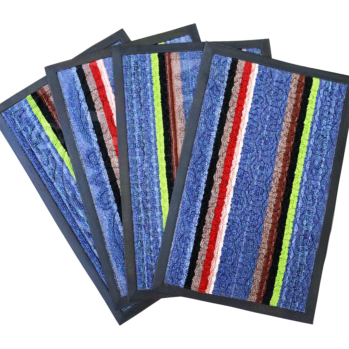 Tapete Decorativo color Azul con Diseño de Líneas 35x55cm