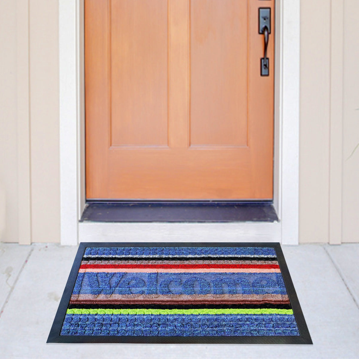 Tapete Decorativo color Azul con Diseño de Líneas 35x55cm