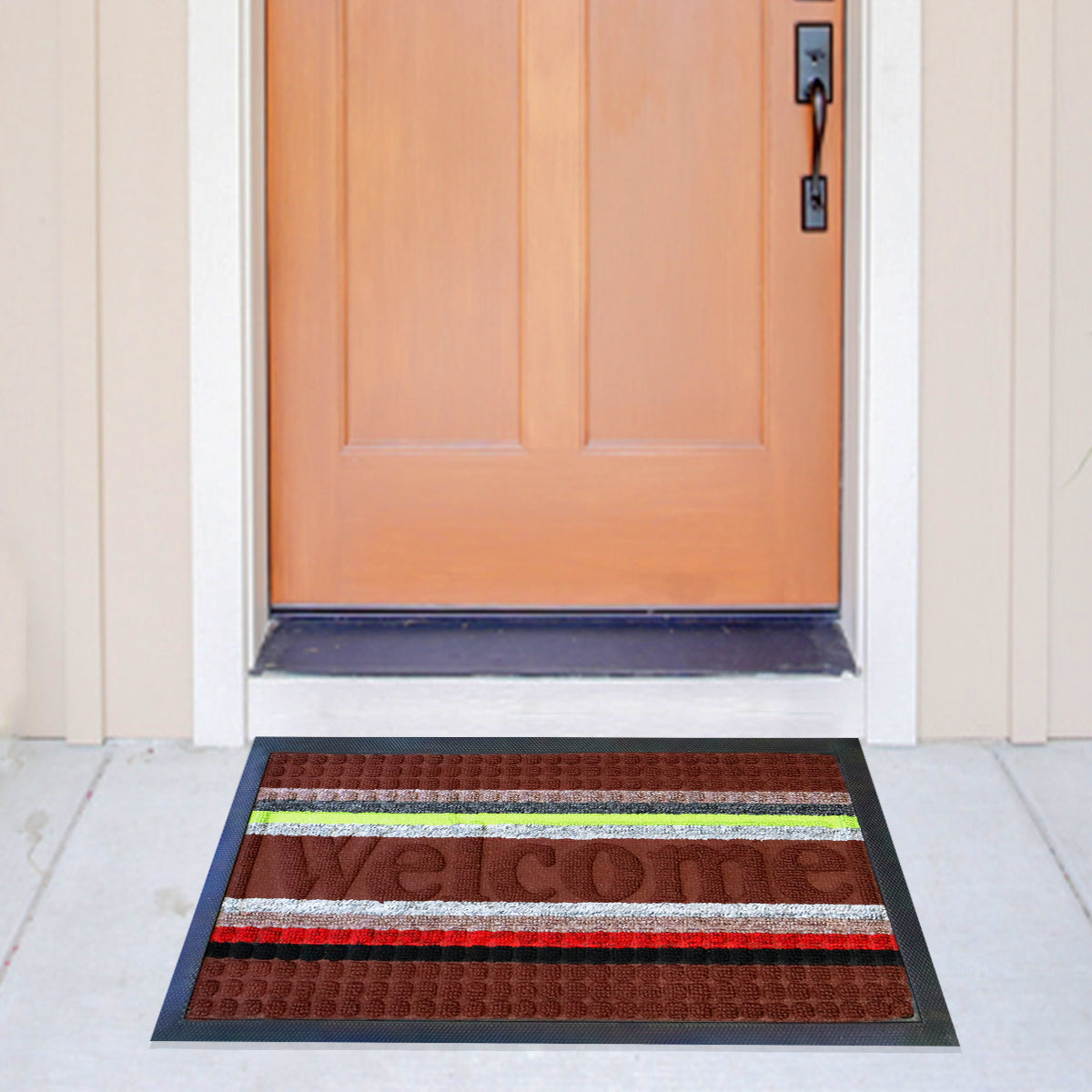 Tapete Decorativo color Café con Diseño de Líneas 35x55cm