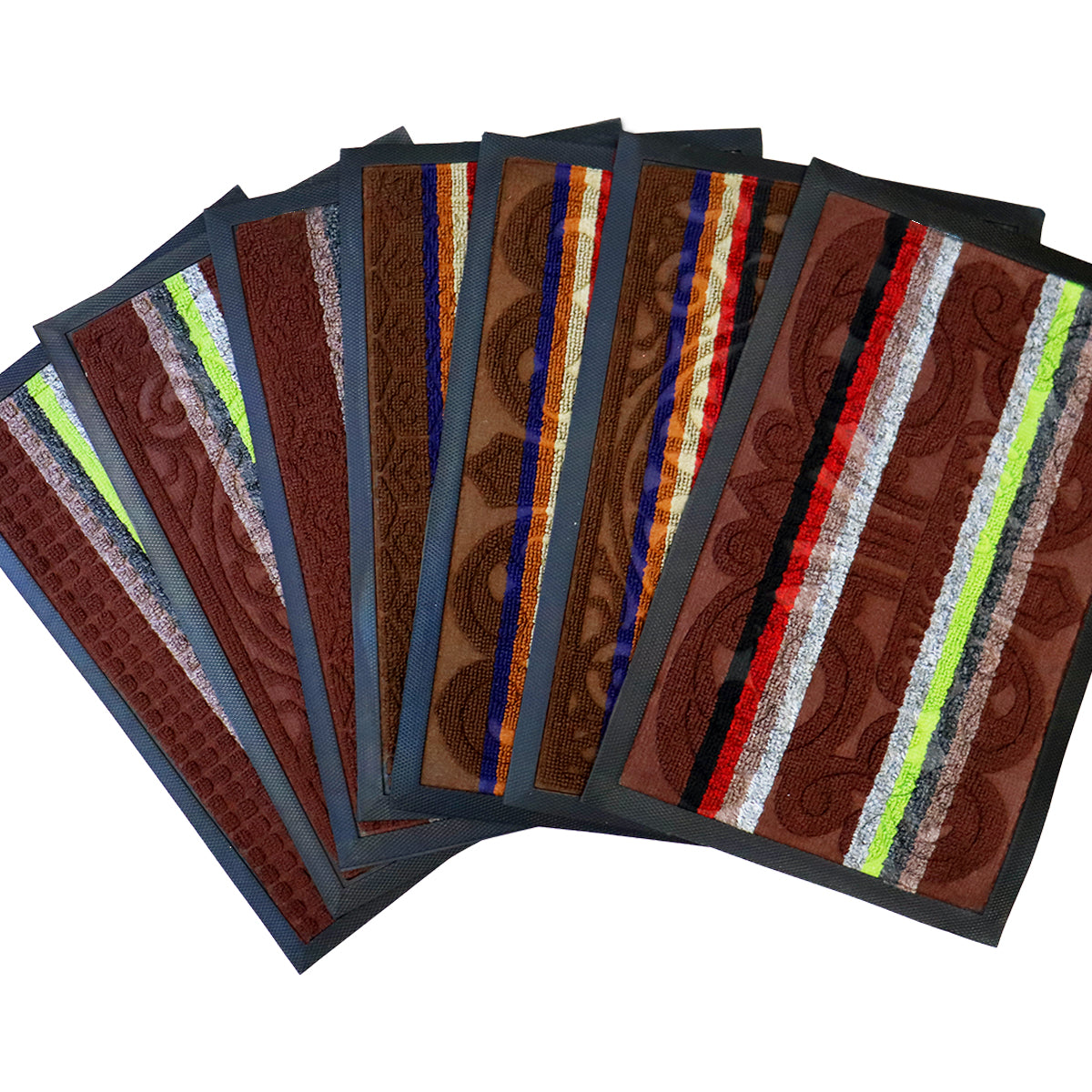 Tapete Decorativo color Café con Diseño de Líneas 35x55cm