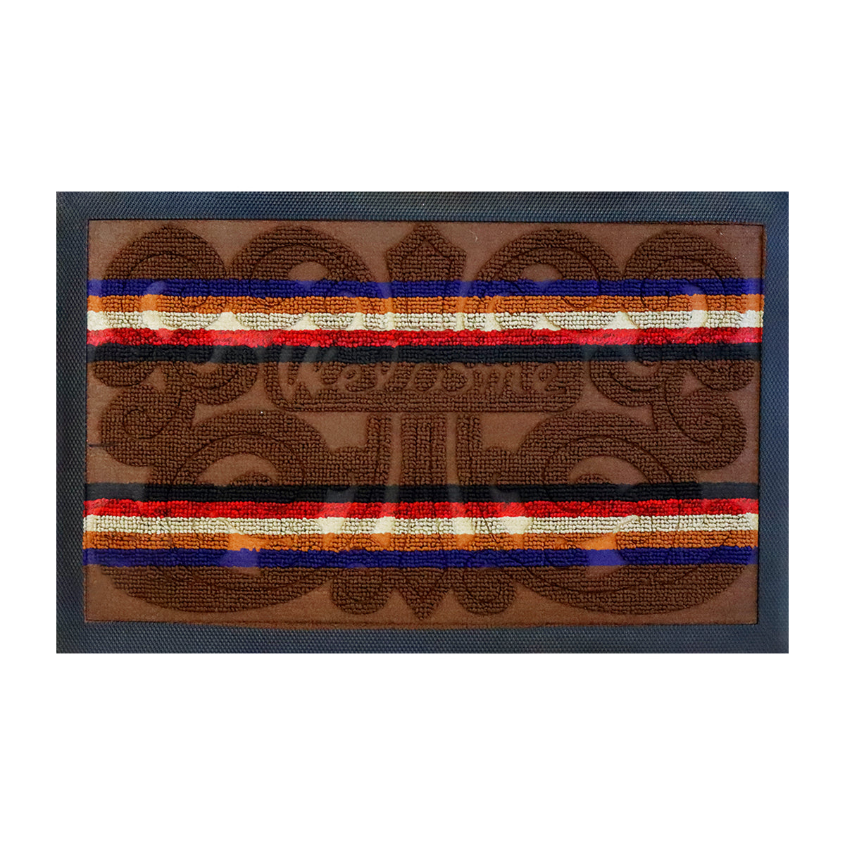 Tapete Decorativo color Café con Diseño de Líneas 35x55cm