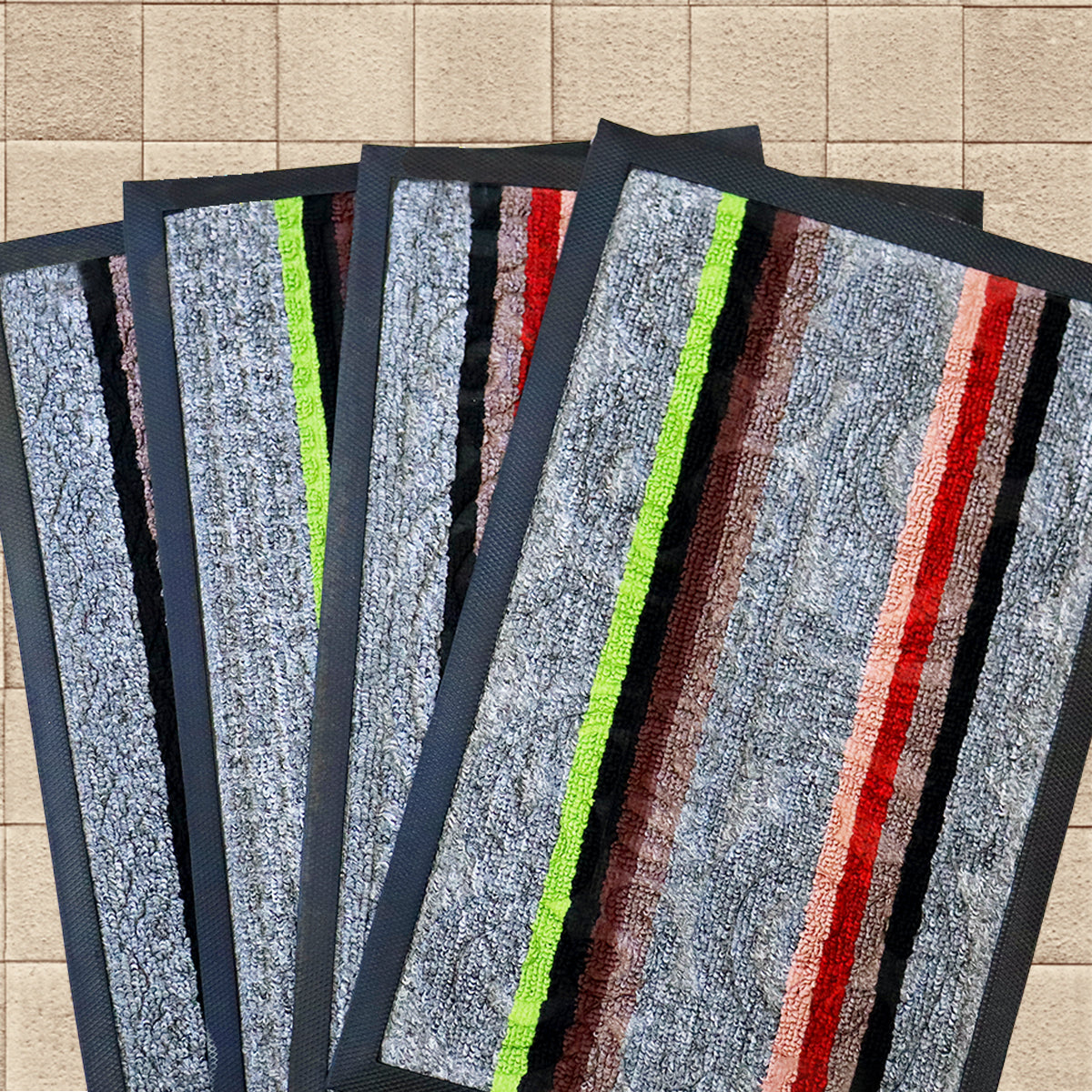 Tapete Decorativo color Gris con Diseño de Líneas 35x55cm