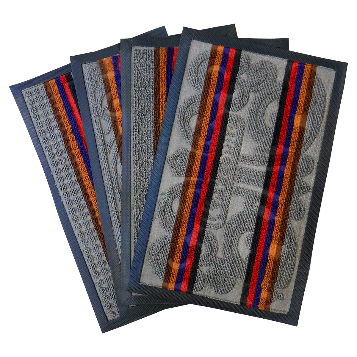 Tapete Decorativo color Gris con Diseño de Líneas 35x55cm