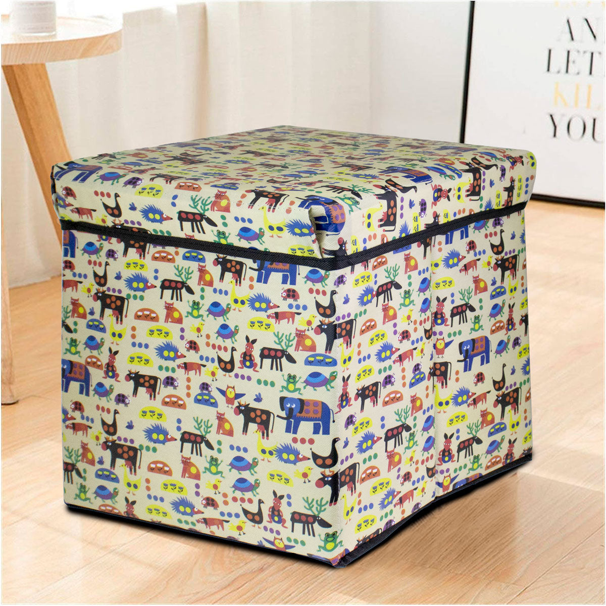 Inkanto Caja Organizadora con Diseño de Zoológico