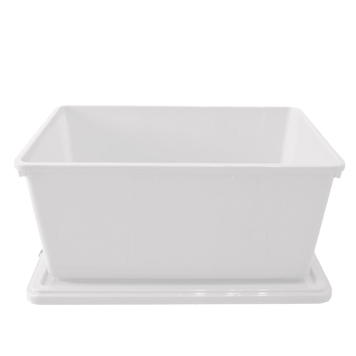 Caja Multiusos de Plástico con Tapa, Color Gris, 68 L