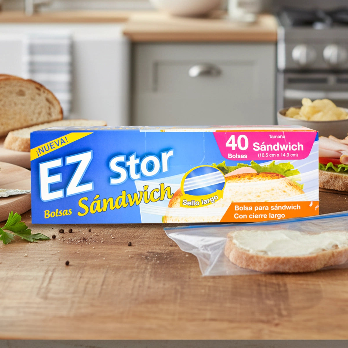 Bolsa para Sandwich con Cierre Largo