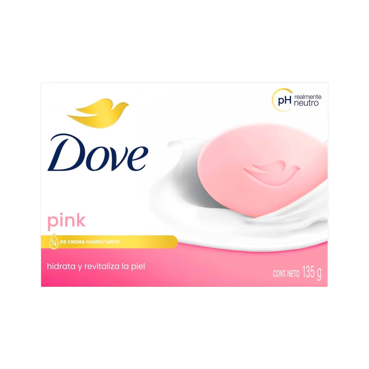 15 12JABON DOVE ROSA 135 GRS
