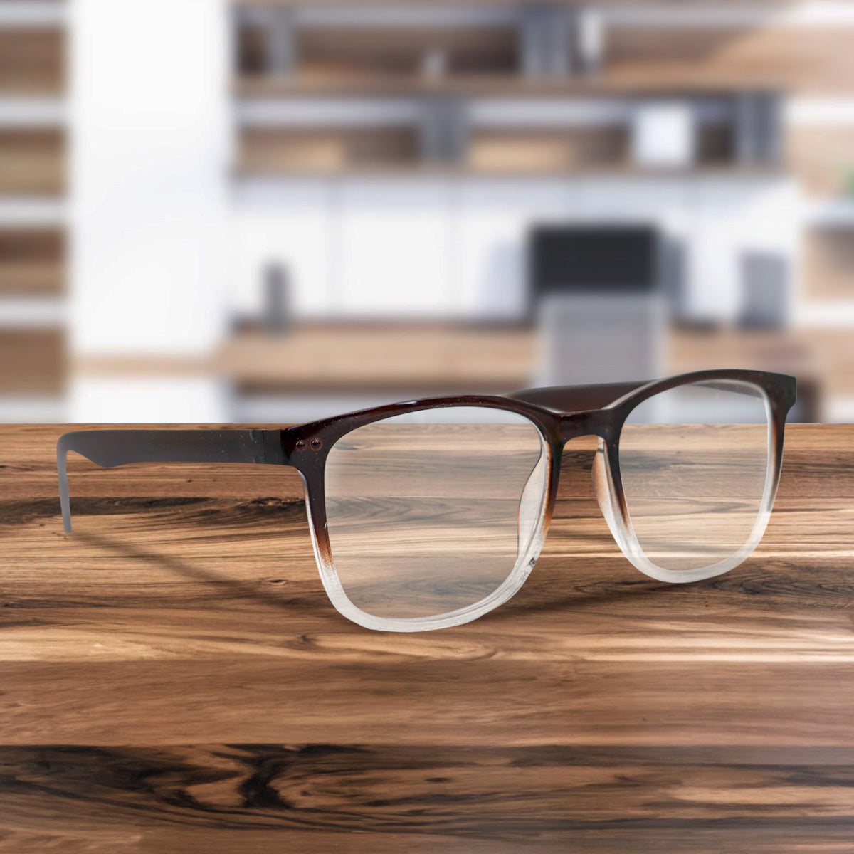 Lentes de Lectura, Forma Cuadrada, Degradado, +3.50