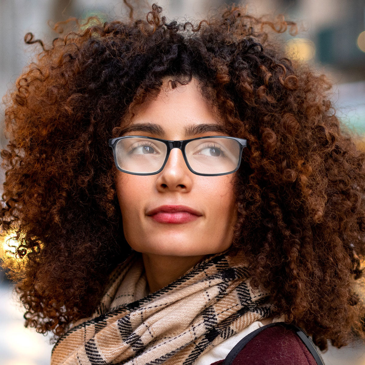 Lentes de Lectura Cuadrados, +3.50, Color Negro