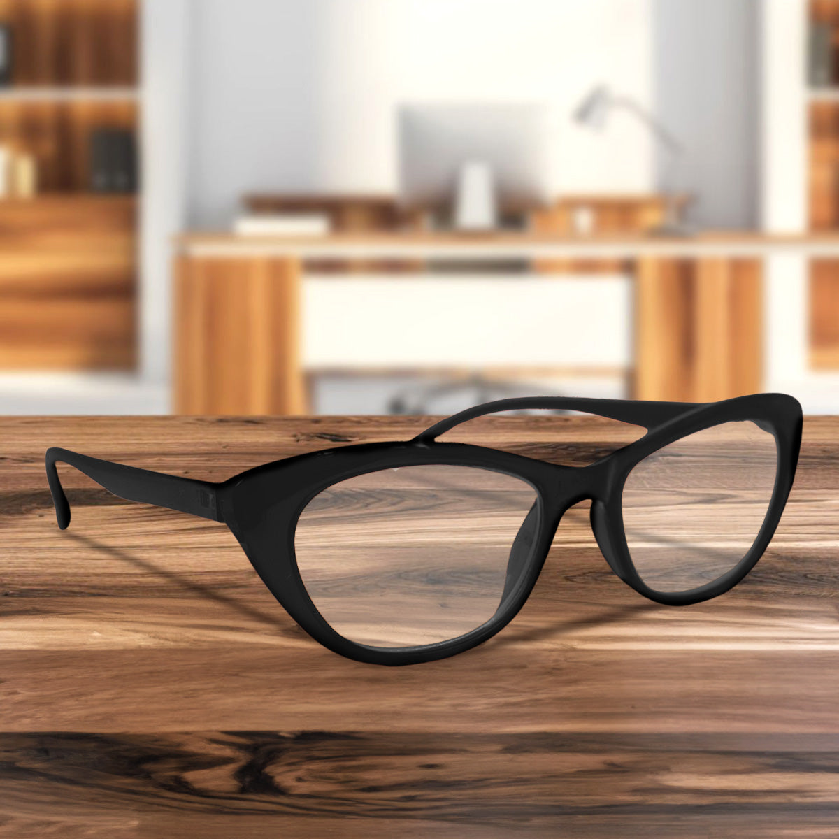 Lentes de Lectura, Forma Cat Eye, Color Negro, +3.50