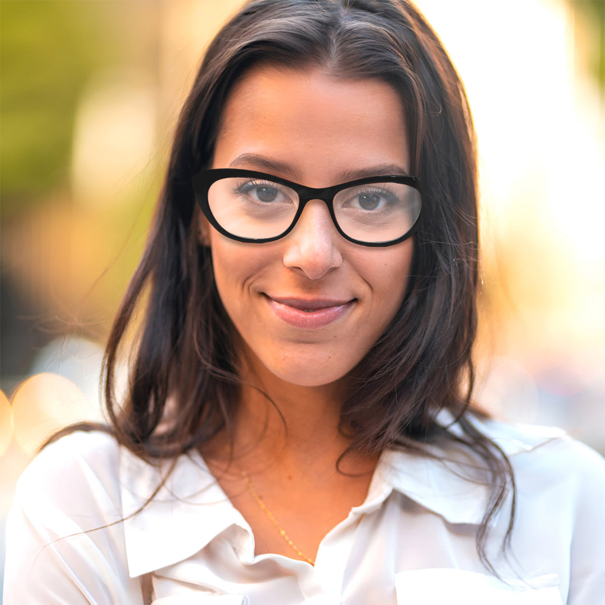 Lentes de Lectura, Forma Cat Eye, Color Negro, +3.50