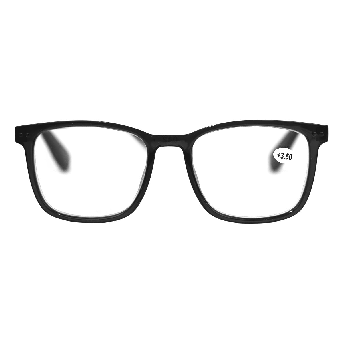 Lentes de Lectura, Forma Cuadrada, Color Negro, +3.50