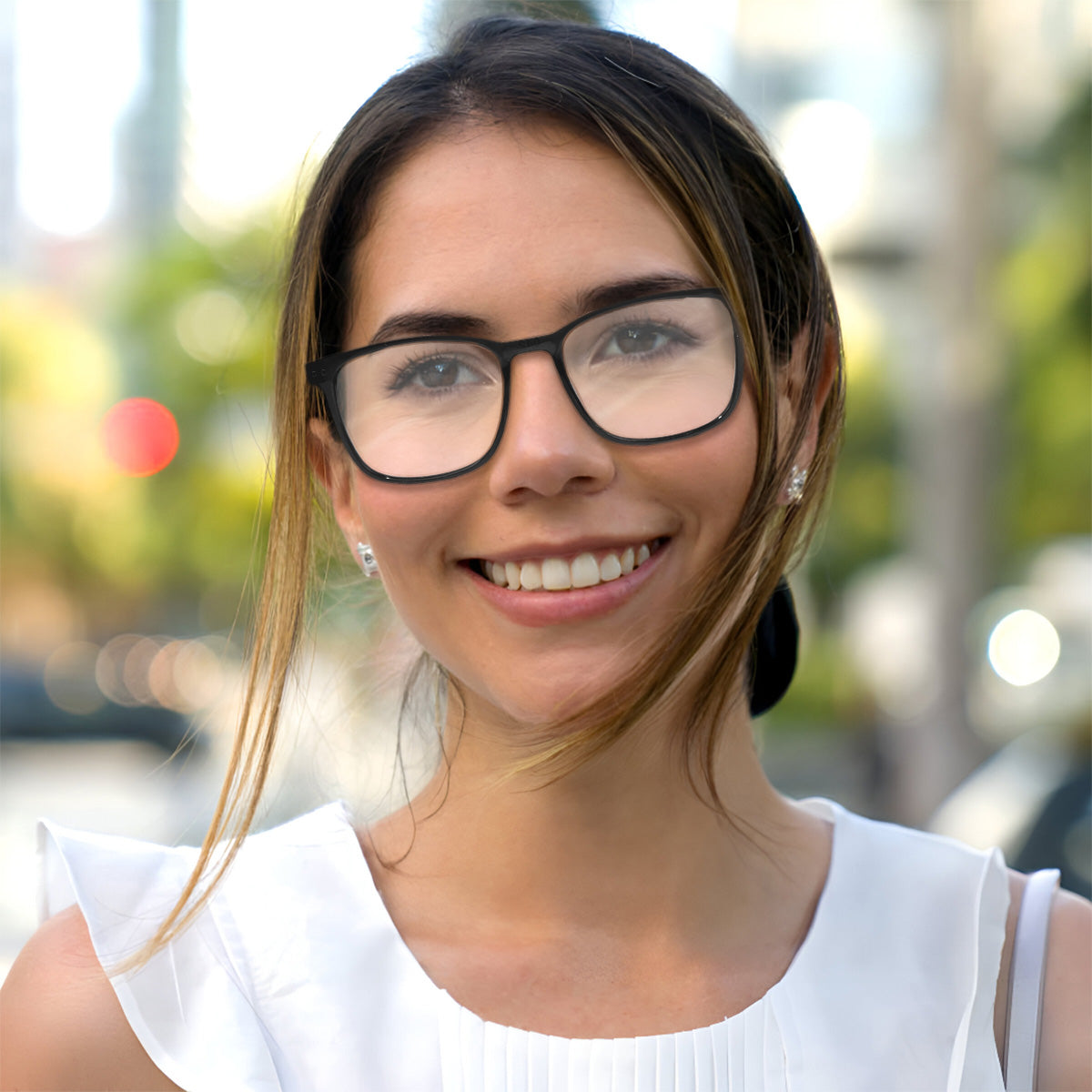 Lentes de Lectura, Forma Cuadrada, Color Negro, +3.50