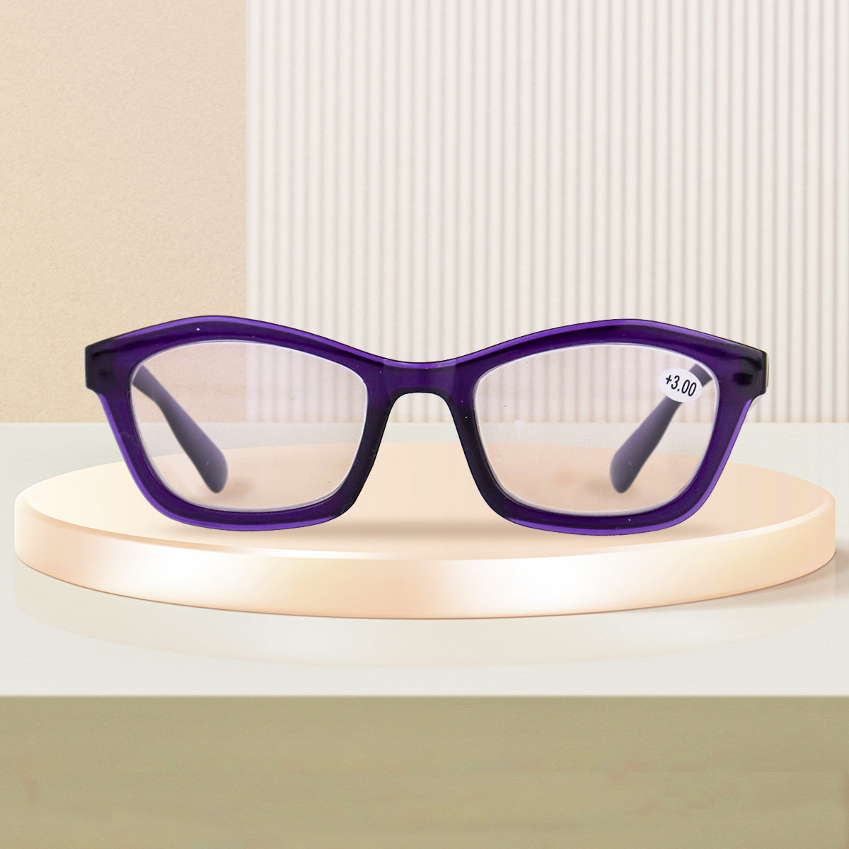 Lentes de Armazón Ovalado color Negro, 3.50 de Dioptría