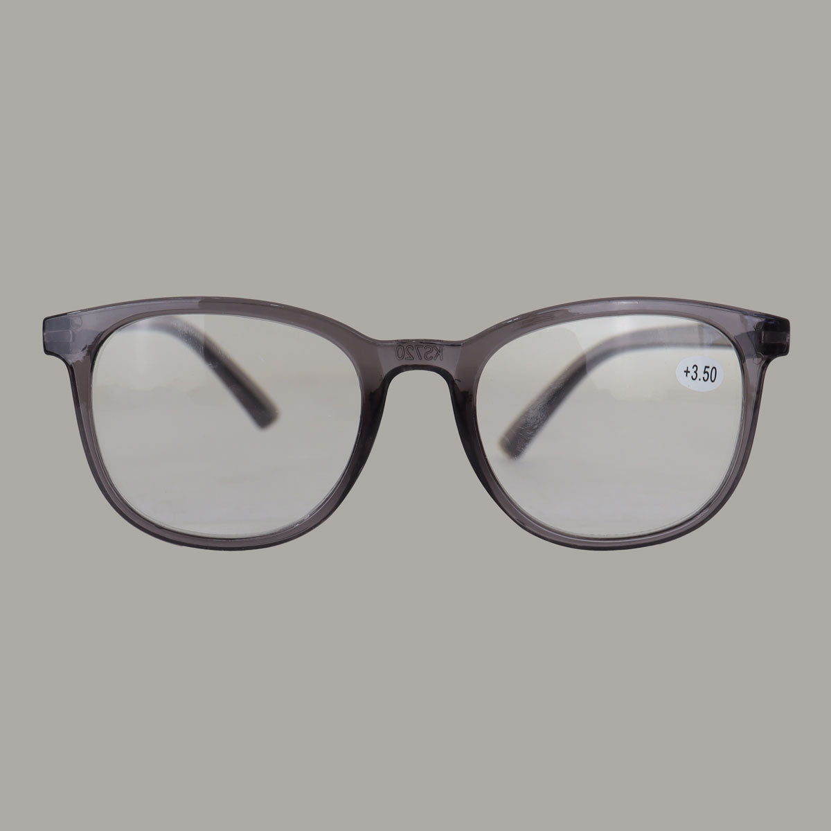 Lentes de Lectura Redondos, +3.50, Color Negro