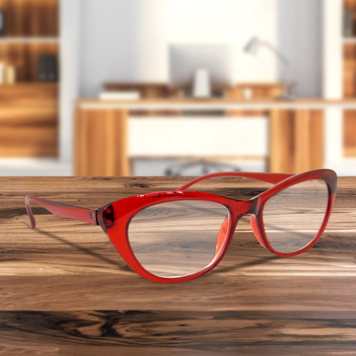 Lentes de Lectura, Ovalados, Color Rojo, +3.50