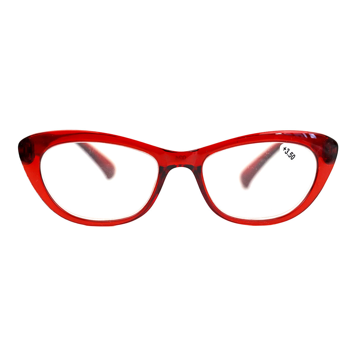 Lentes de Lectura, Ovalados, Color Rojo, +3.50