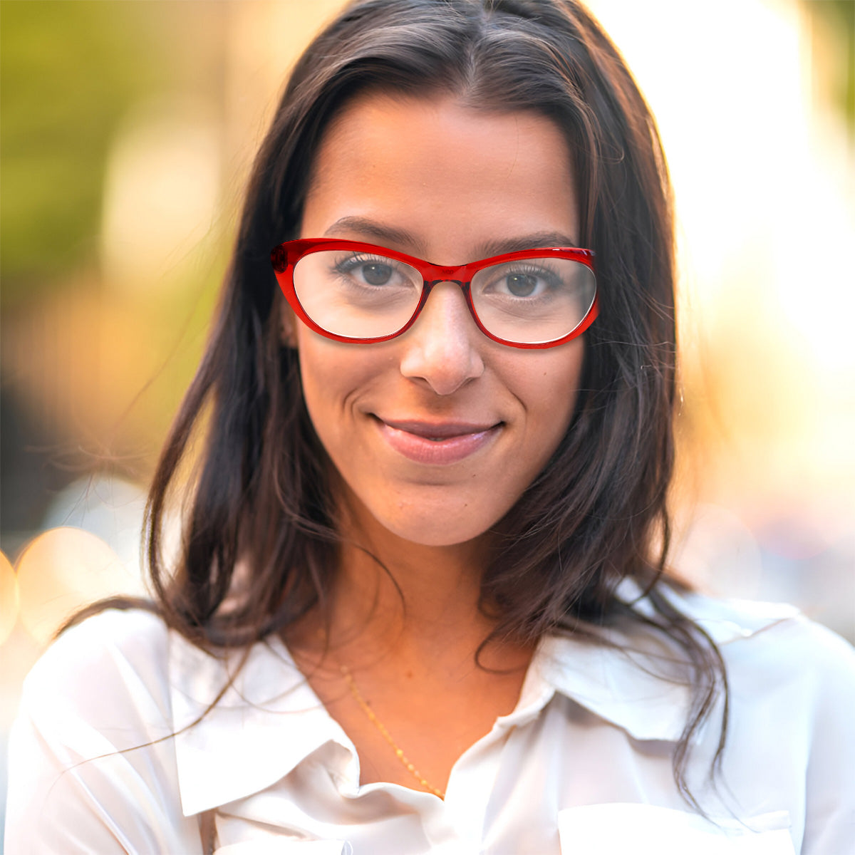 Lentes de Lectura, Ovalados, Color Rojo, +3.50