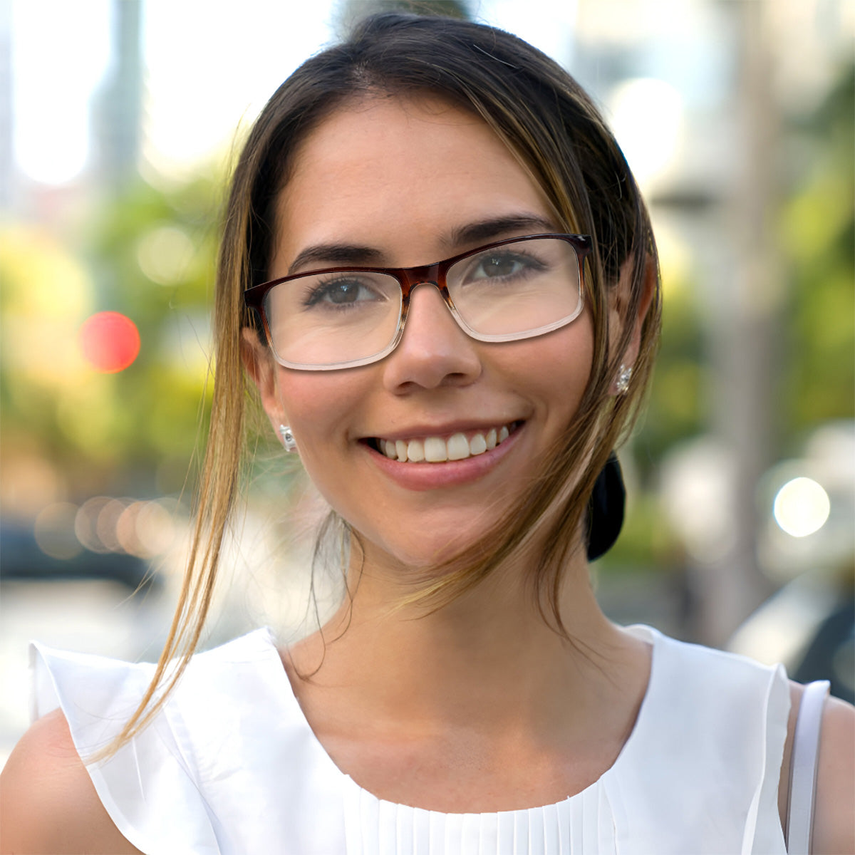 Lentes de Lectura, Degradado Transparente, +4.00