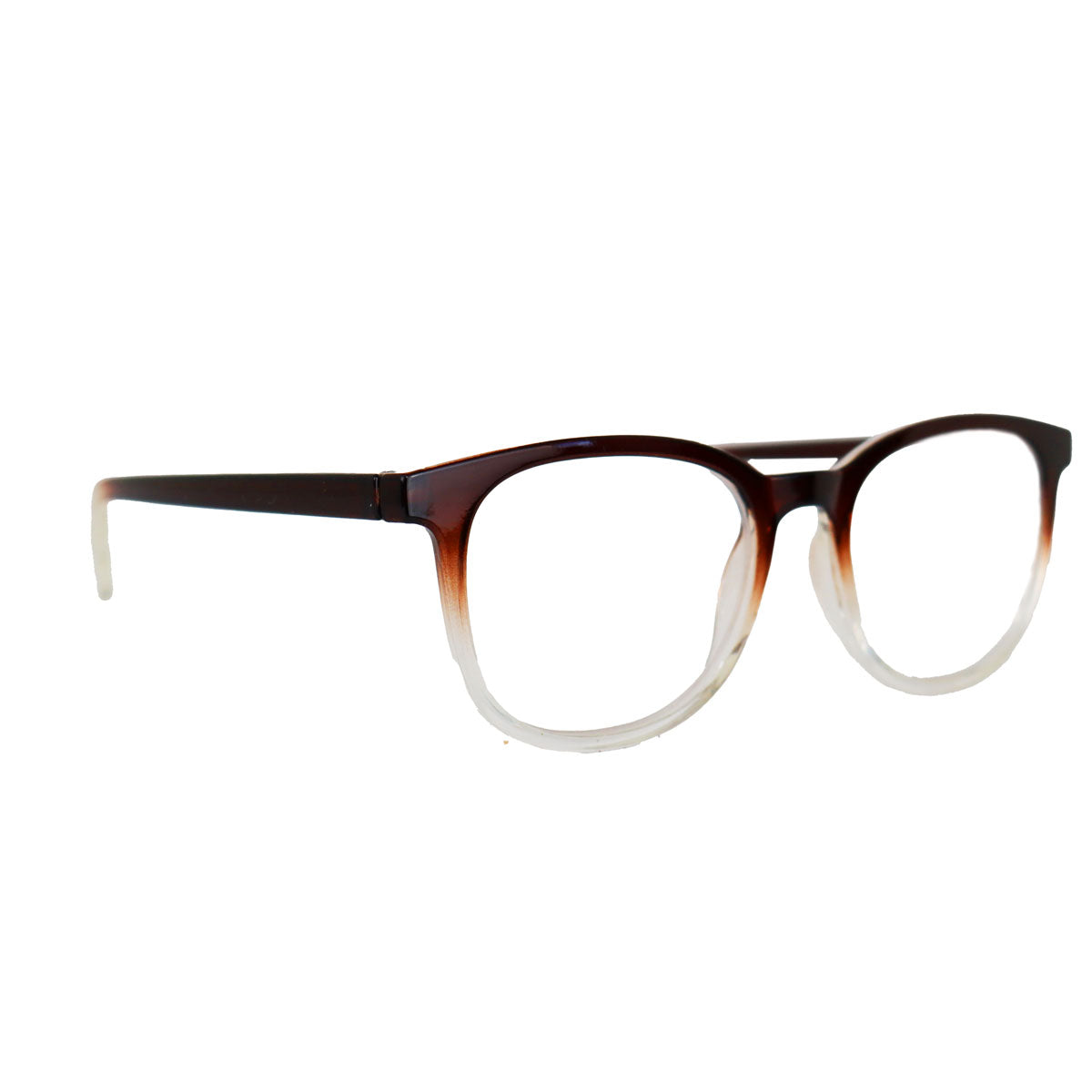 Lentes de Lectura, Forma Ovalada, Color Café con Degradado, +3.00