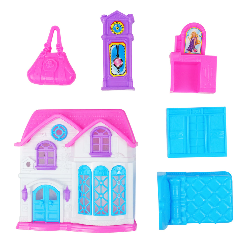 Set de Casa de Muñecas, color Rosa