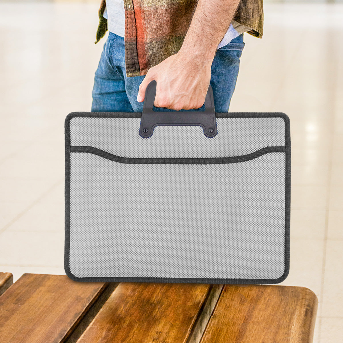 Portafolio para Documentos, color Gris