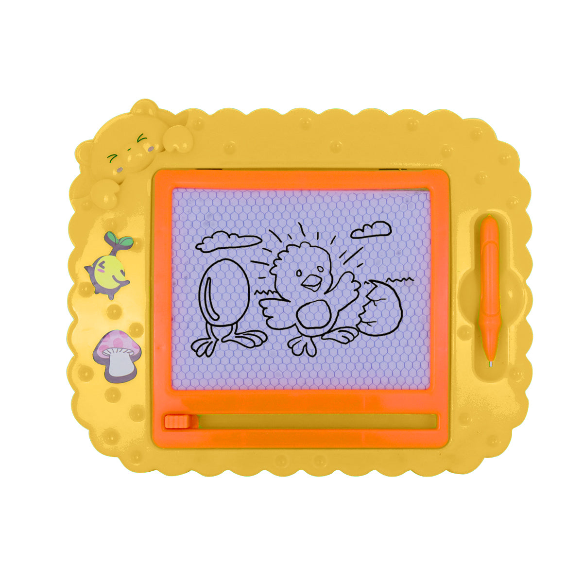Pizarrón Mágico Amarillo con Naranja