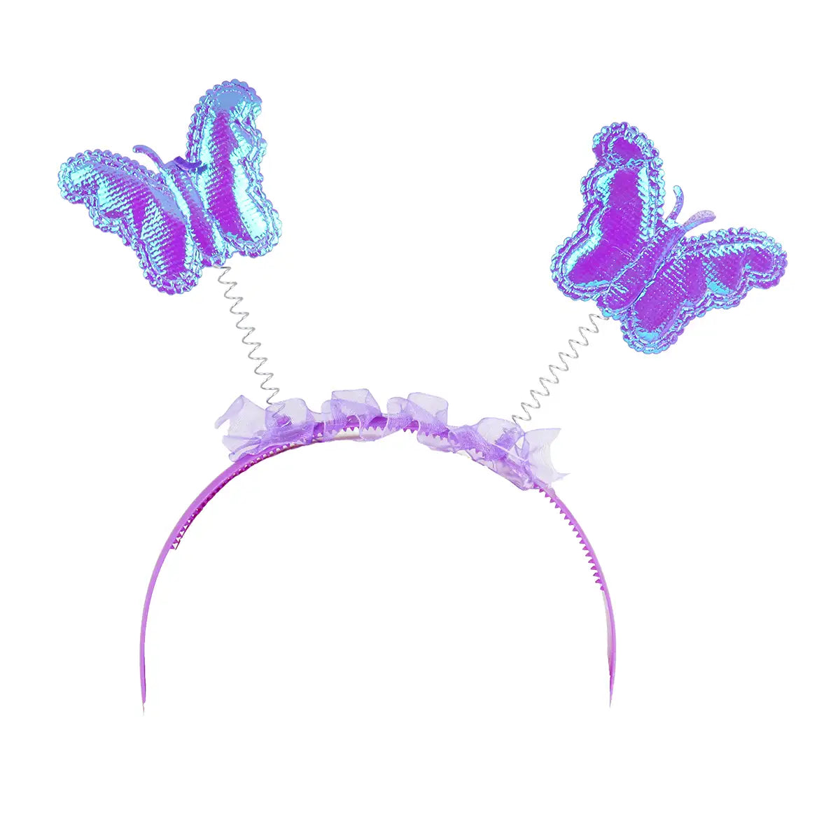 Alas de Mariposa con Diadema de Antenas, Color Morado