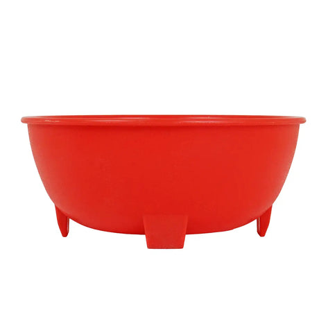 Mini Tazón de Plástico, Color Rojo