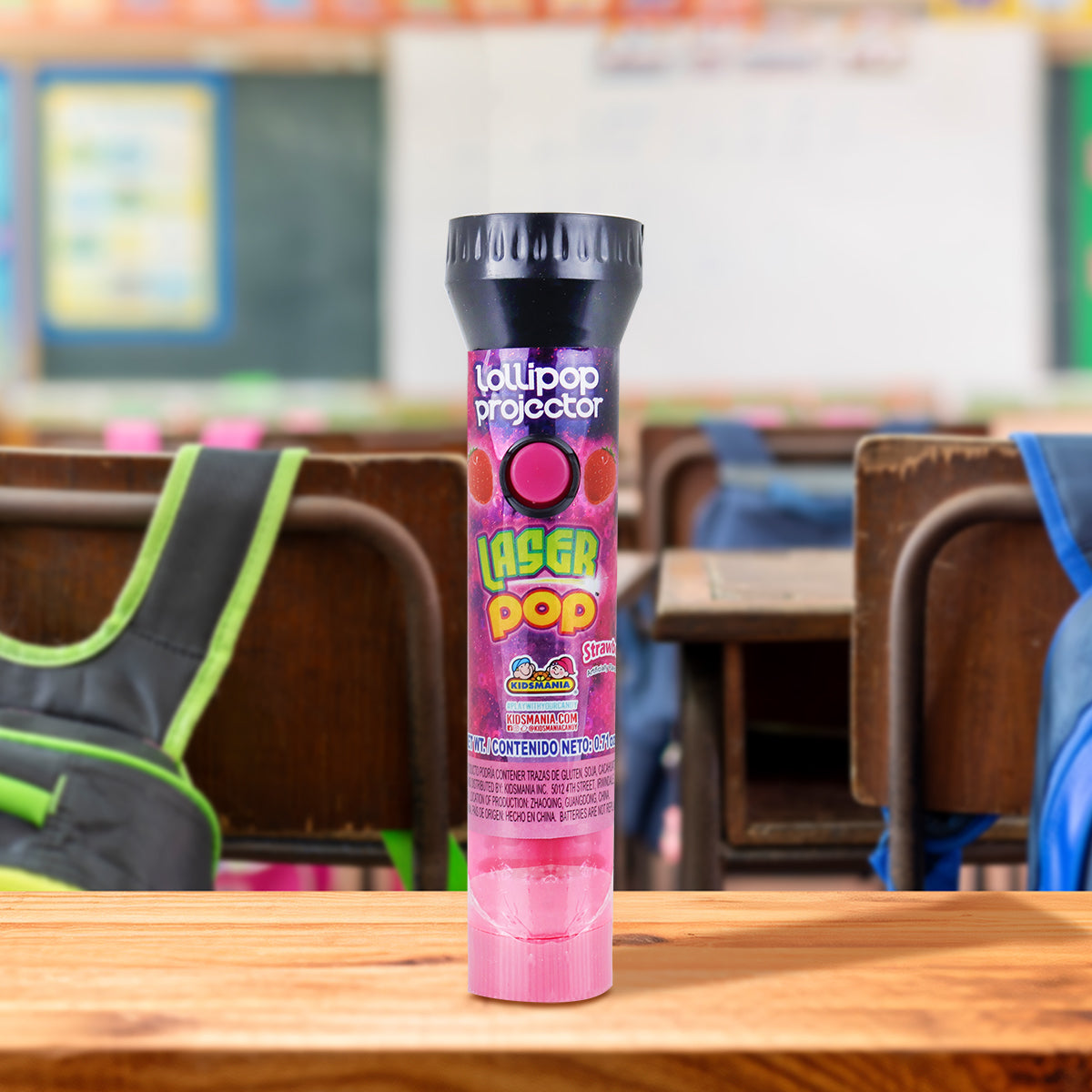 Kidsmania, Proyector Láser Pop Candy, 20 g