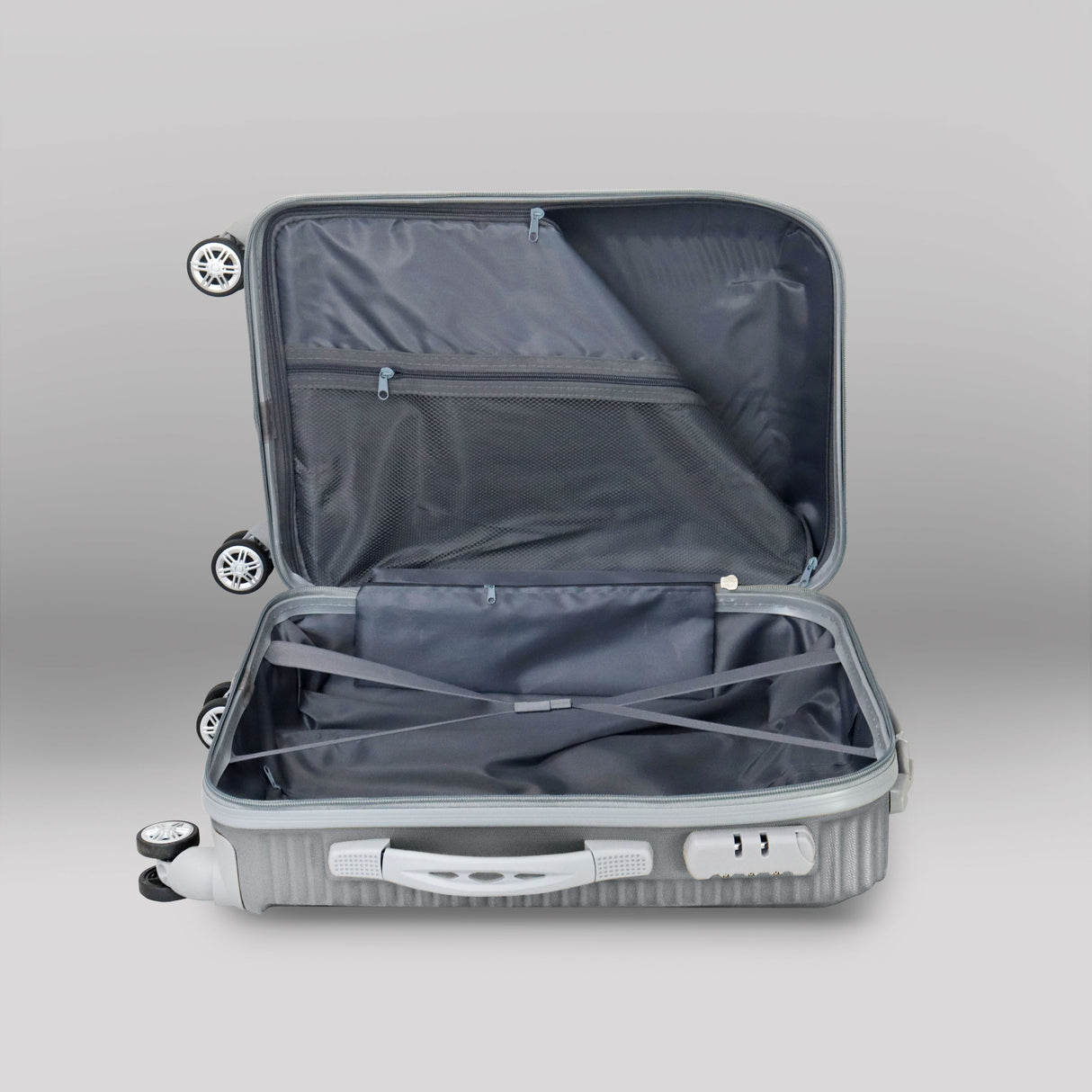 Maleta de Viaje Congo, color Gris 37x23x55cm