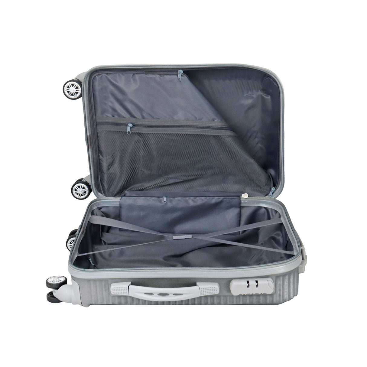 Maleta de Viaje Congo, color Gris 37x23x55cm