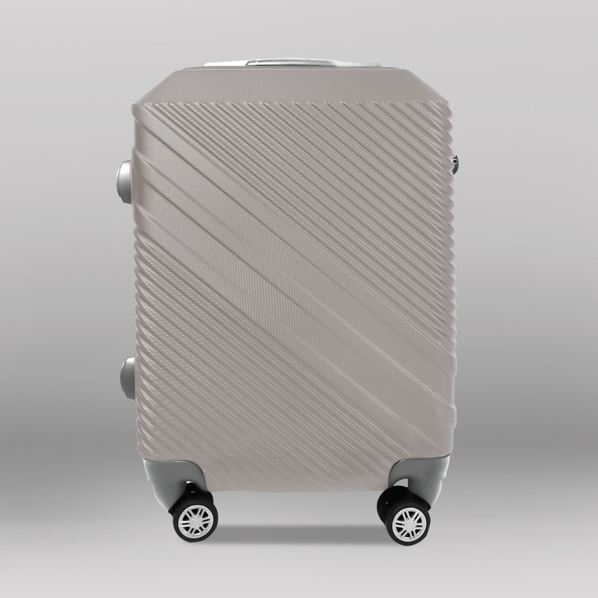 Maleta de Viaje Línea Diagonal, color Gris 37x23x55cm