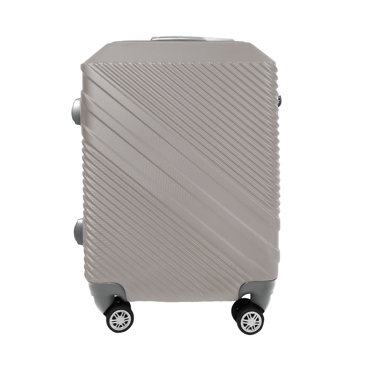Maleta de Viaje Línea Diagonal, color Gris 37x23x55cm