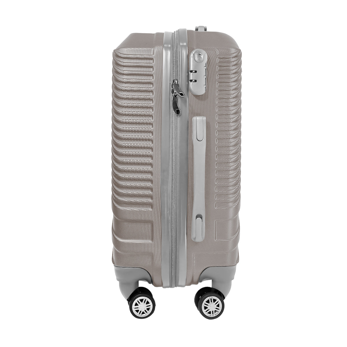 Maleta de Viaje Línea Diagonal, color Gris 37x23x55cm