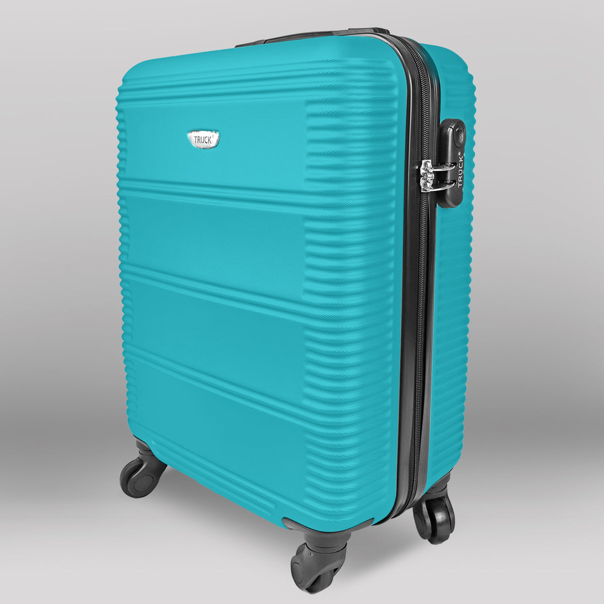 Maleta de Viaje Voyza, Color Aqua, 37x23x55cm