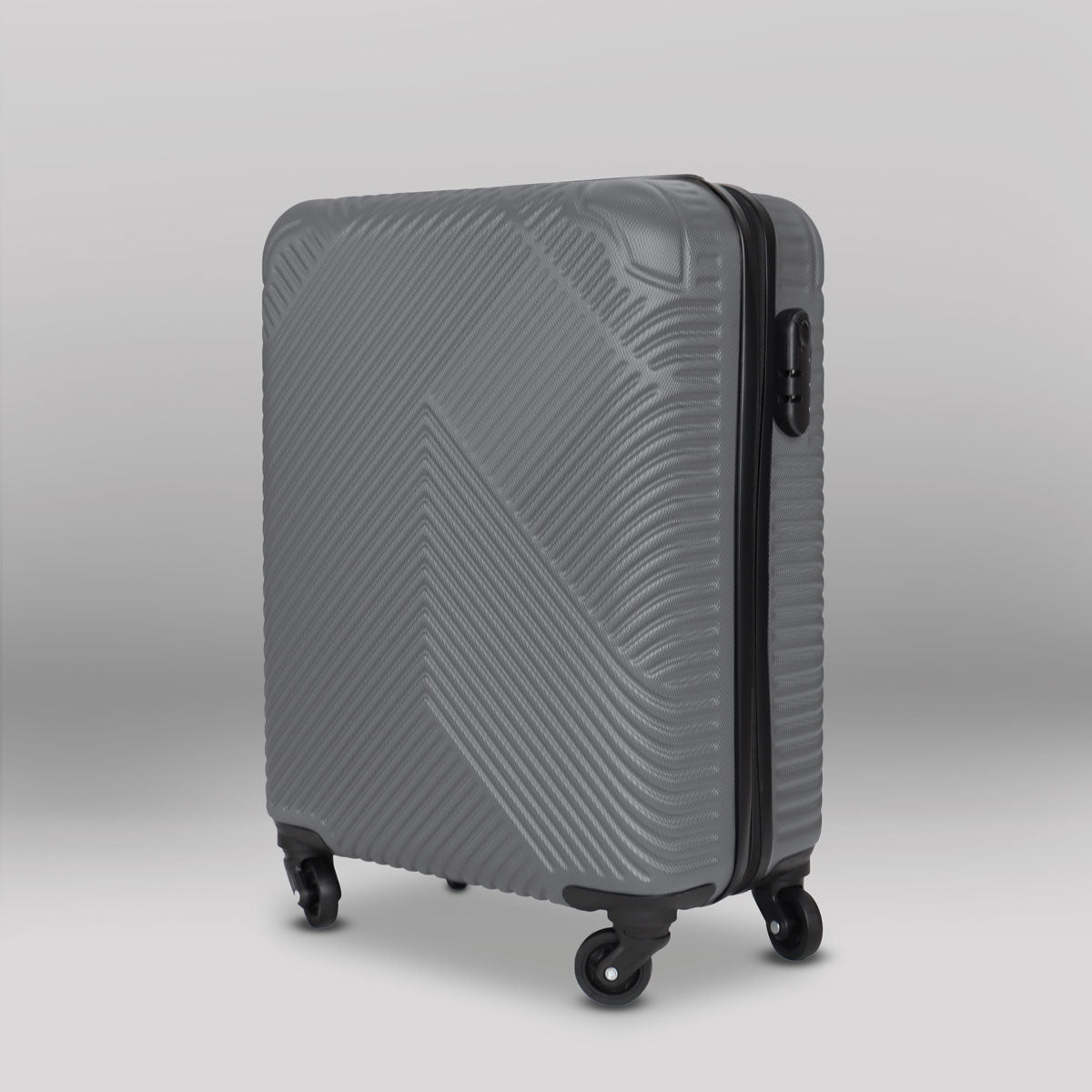 Maleta de Viaje Venture, Color Gris, 37x23x55cm