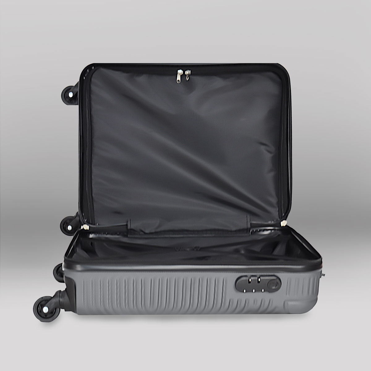 Maleta de Viaje Venture, Color Gris, 37x23x55cm