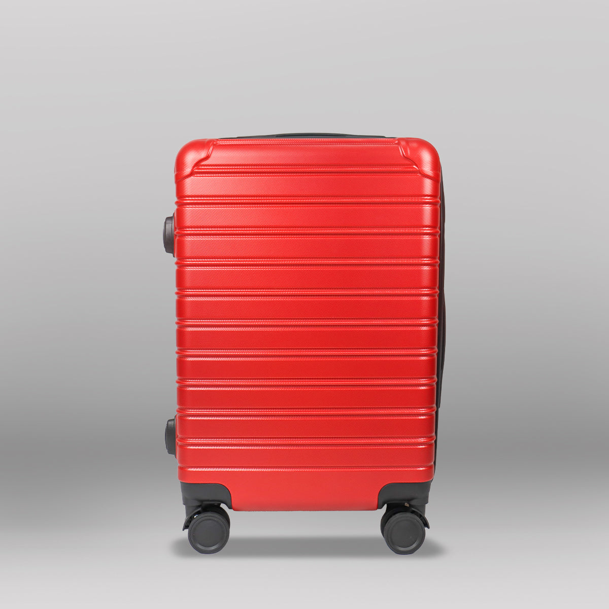 Set de Maletas de Viaje Líneas, color Rojo: ¡Llévate 3 y paga 2!, 37x23x55cm