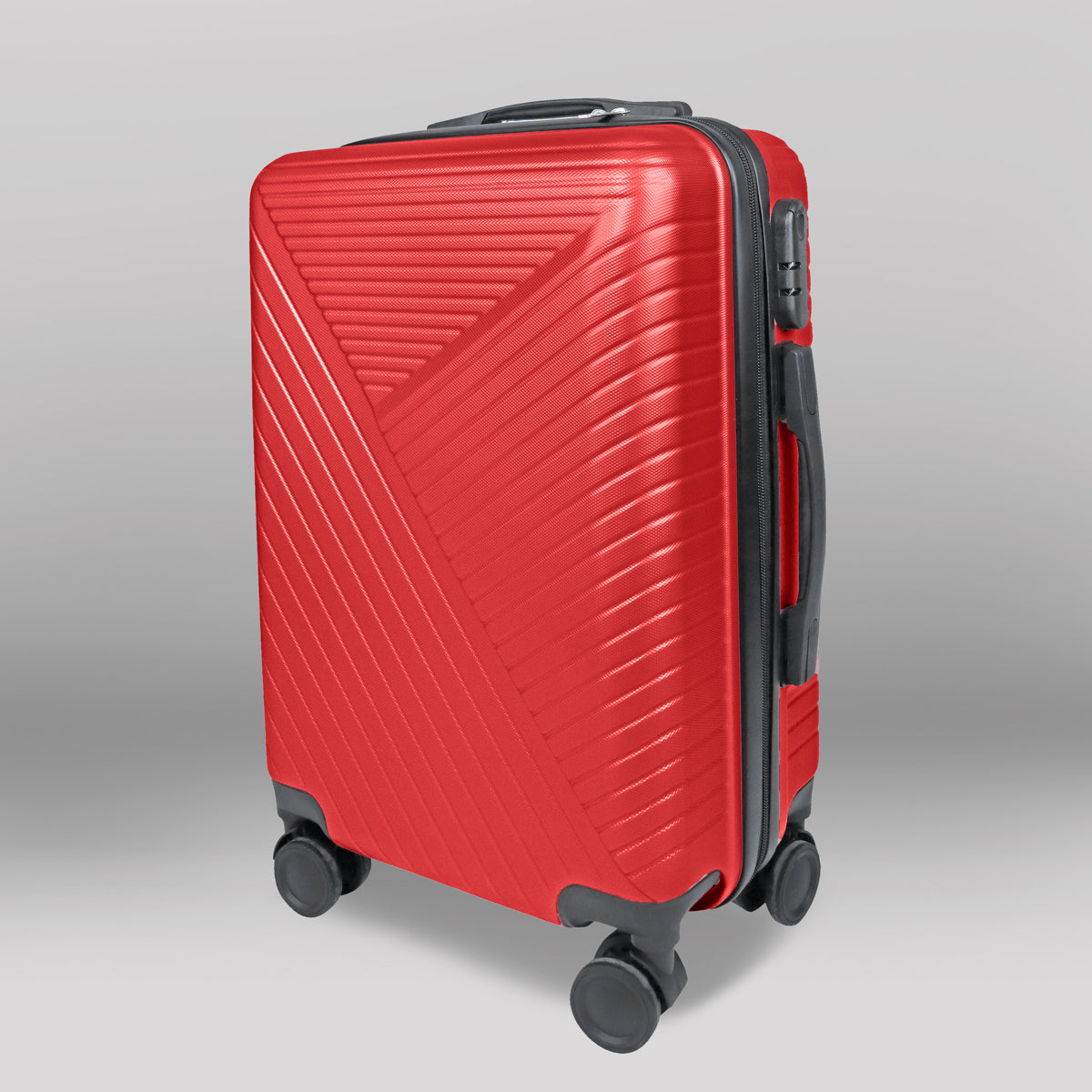 Maleta de Viaje Libia, color Rojo 37x23x55cm