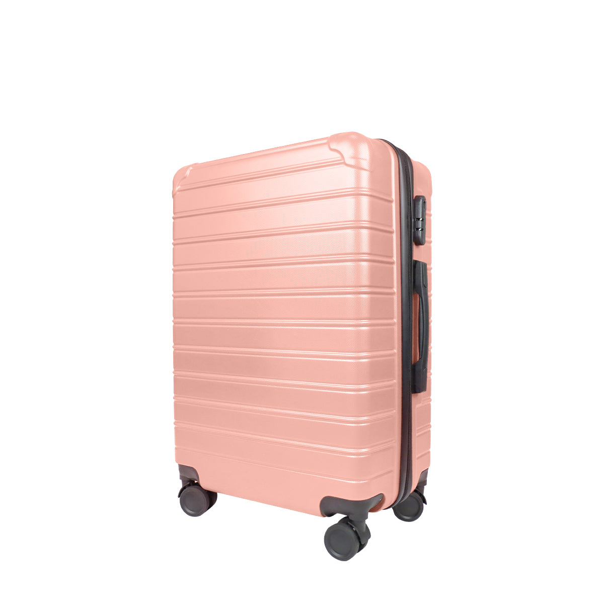 Set de Maletas de Viaje Líneas, color Rosa: ¡Llévate 3 y paga 2!, 37x23x55cm