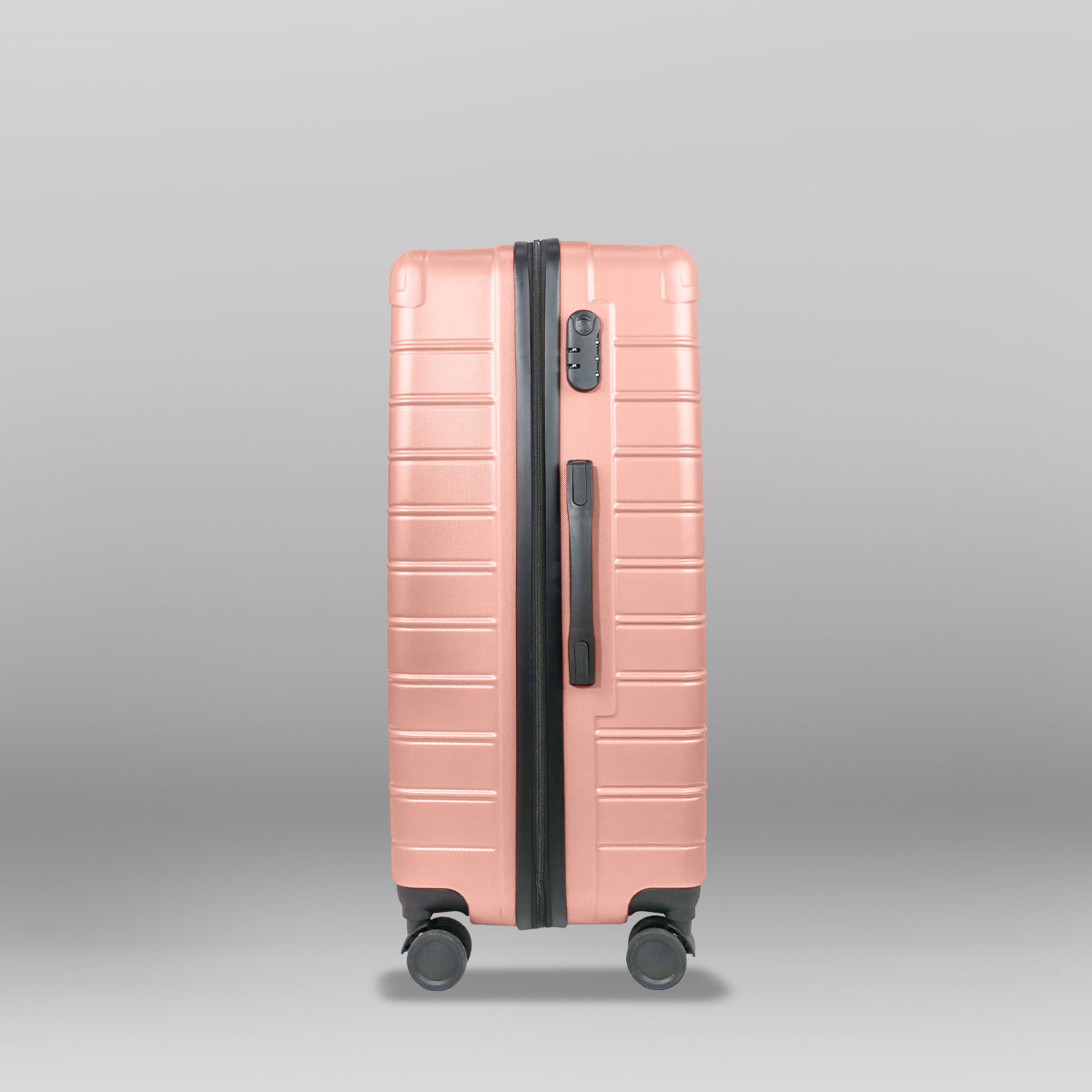 Set de Maletas de Viaje Líneas, color Rosa: ¡Llévate 3 y paga 2!, 37x23x55cm