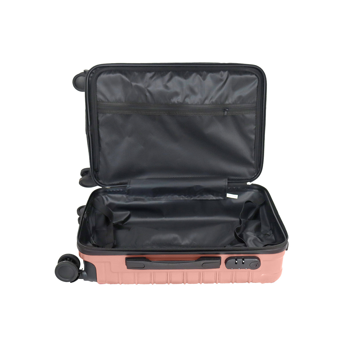 Set de Maletas de Viaje Líneas, color Rosa: ¡Llévate 3 y paga 2!, 37x23x55cm