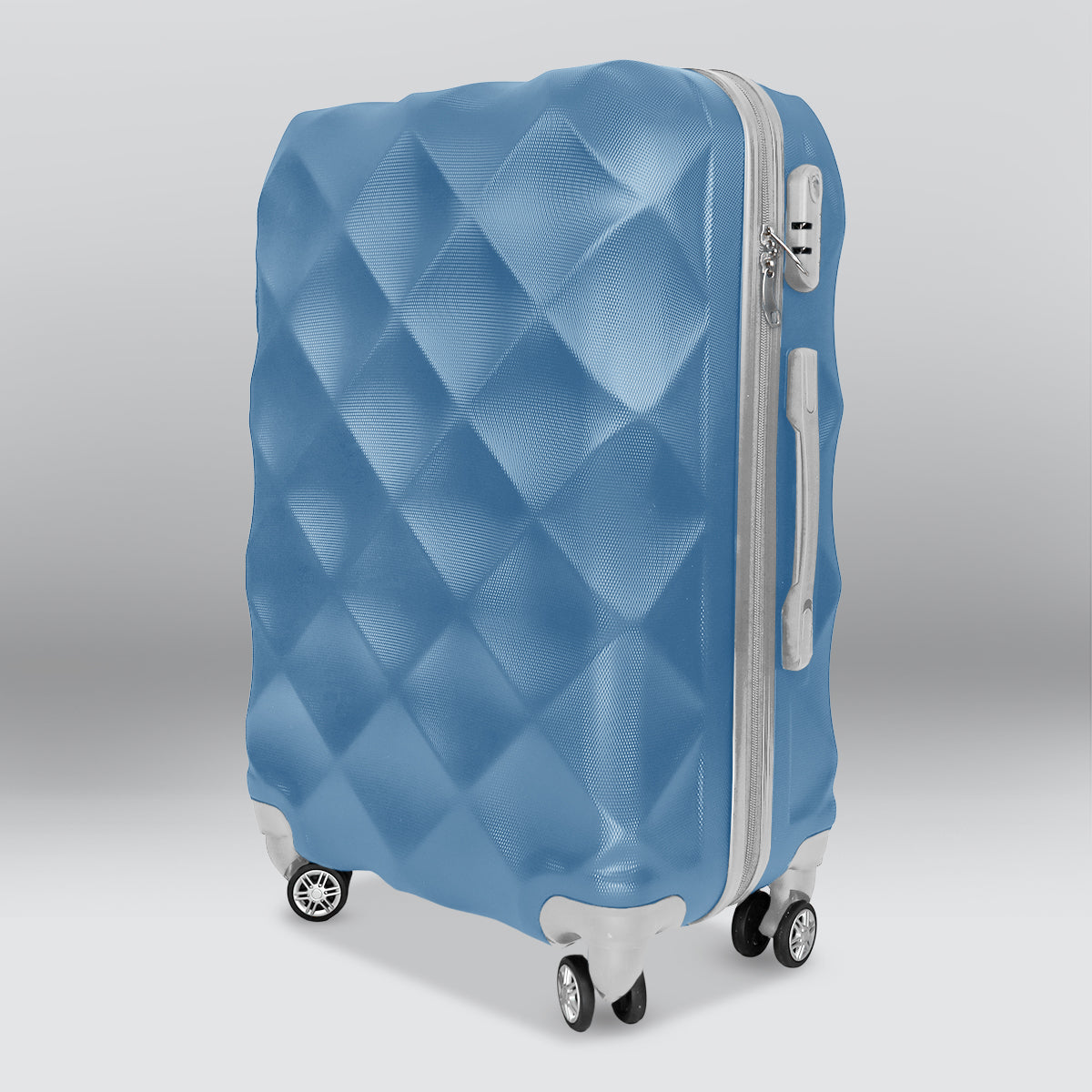 Maleta de Viaje Atenas, Color Azul, 43x26x65cm