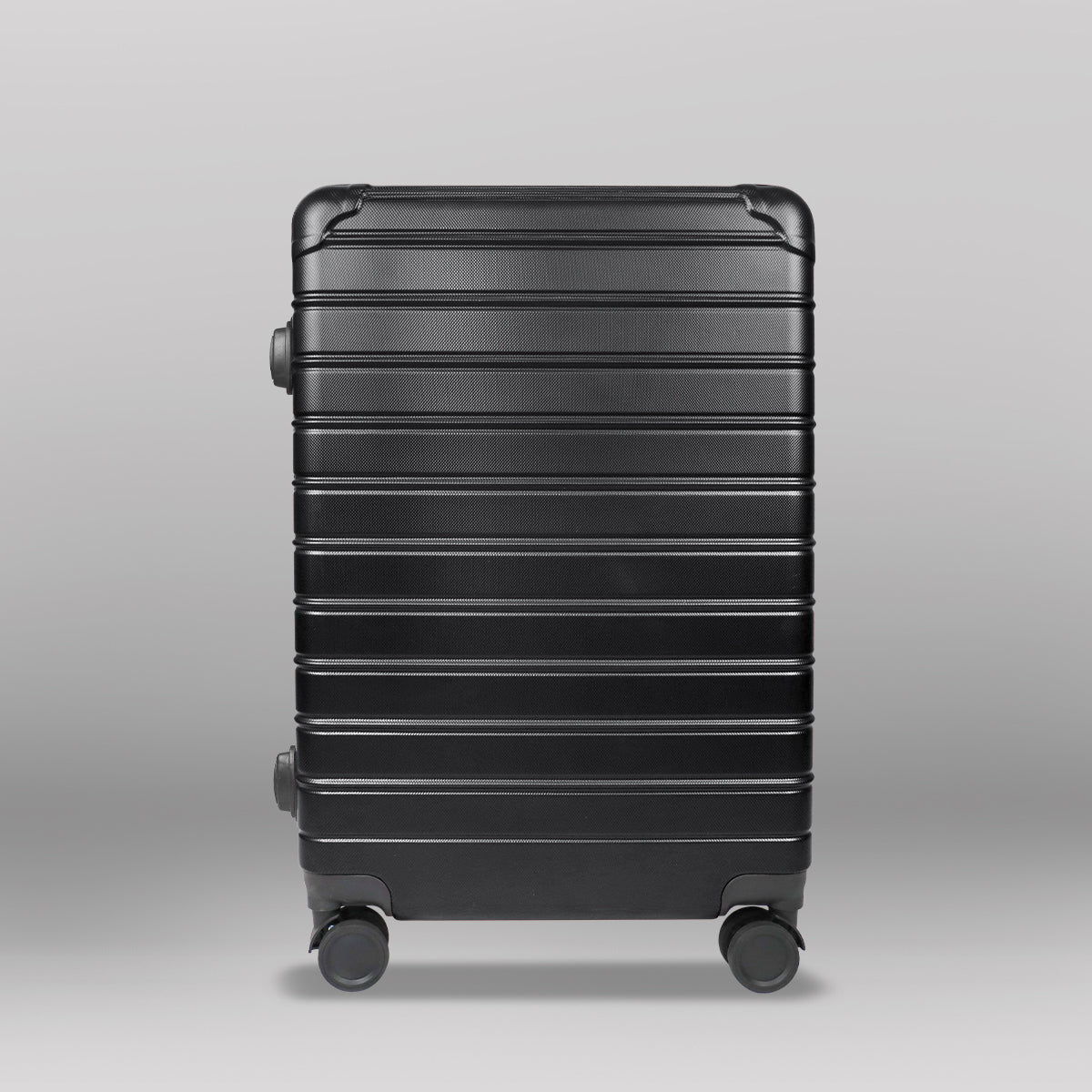 Set de Maletas de Viaje Líneas, color Negro: ¡Llévate 3 y paga 2!, 43x26x65cm