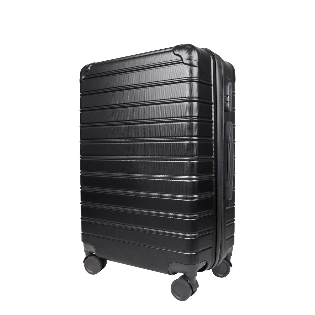 Set de Maletas de Viaje Líneas, color Negro: ¡Llévate 3 y paga 2!, 43x26x65cm