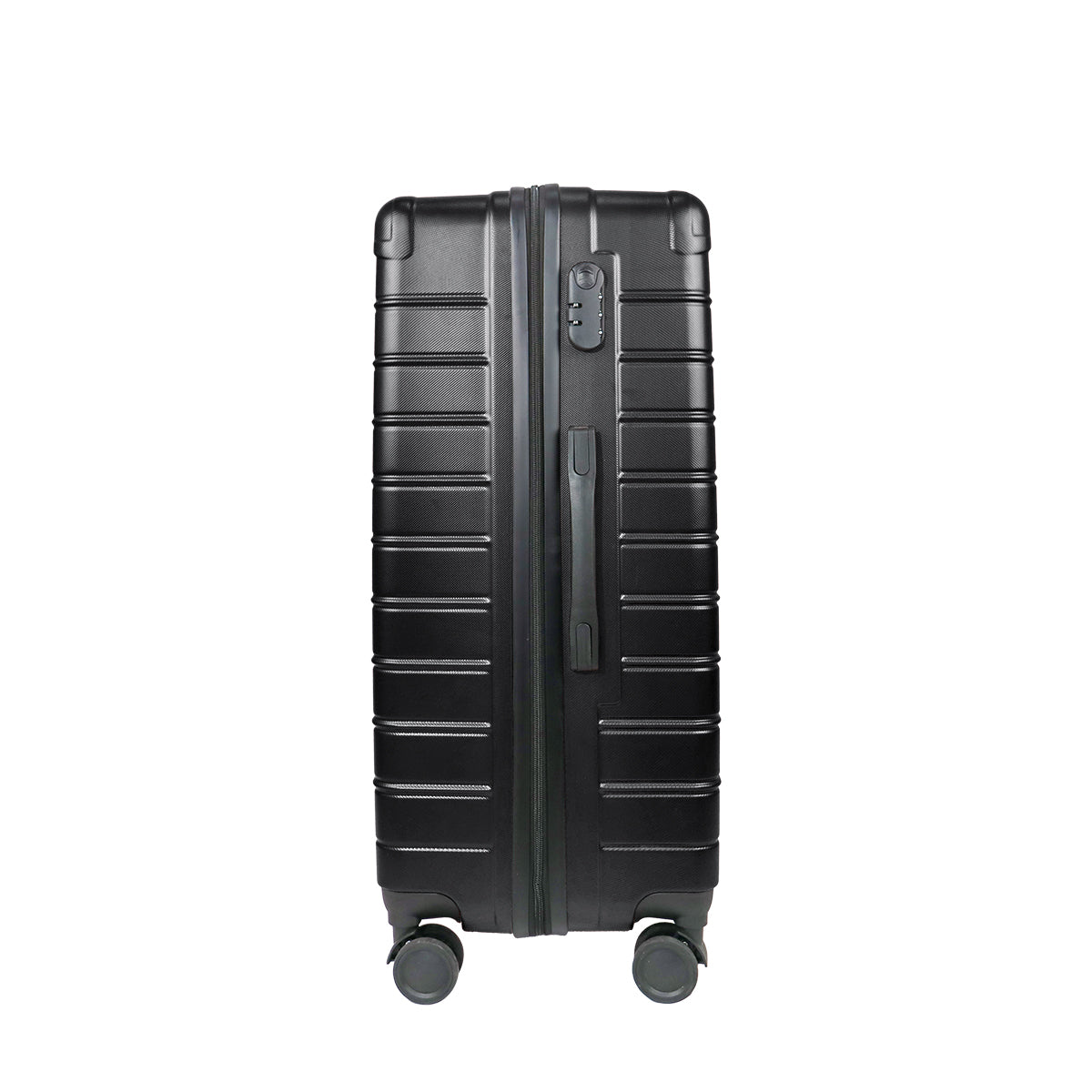 Set de Maletas de Viaje Líneas, color Negro: ¡Llévate 3 y paga 2!, 43x26x65cm