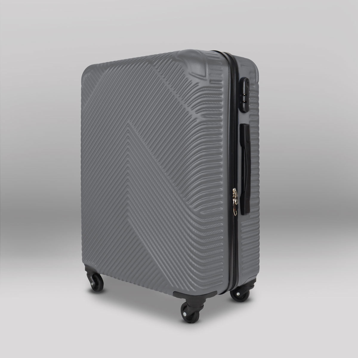 Maleta de Viaje Venture, Color Gris, 43x26x65cm