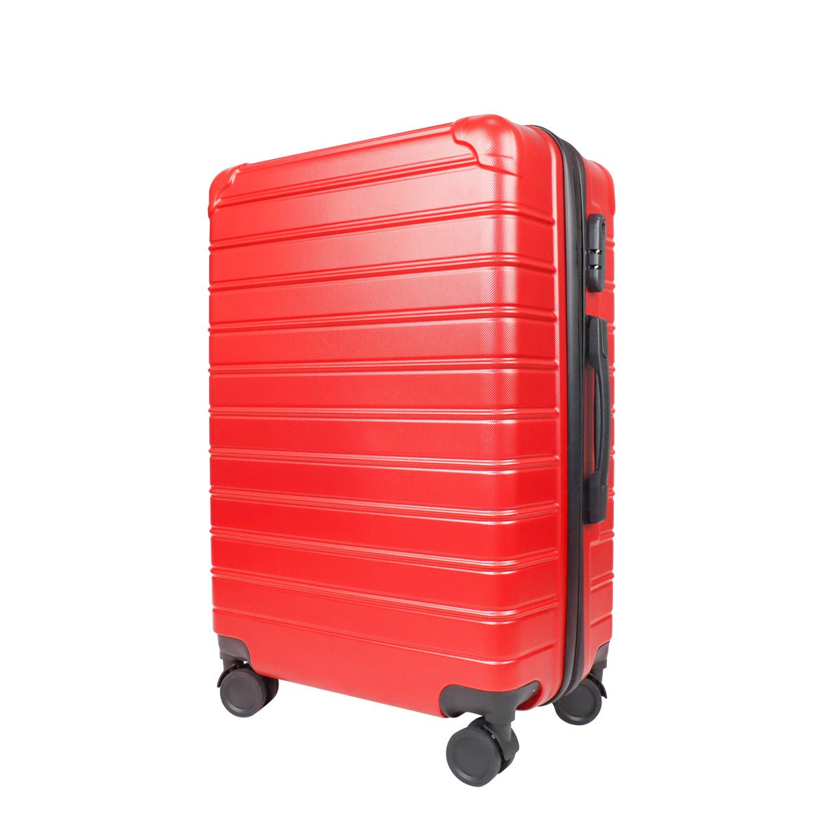 Set de Maletas de Viaje Líneas, color Rojo: ¡Llévate 3 y paga 2!, 43x26x65cm