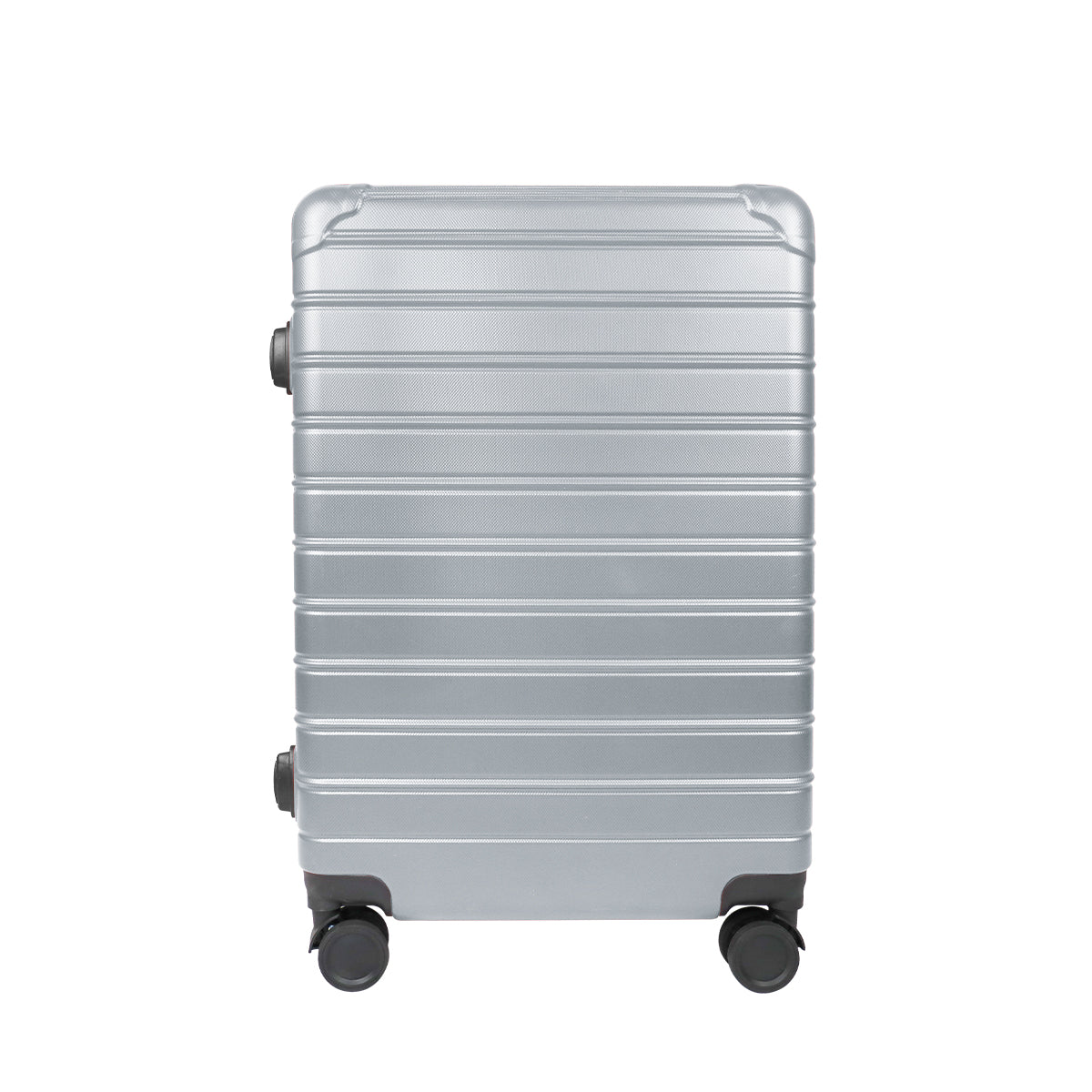 Set de Maletas de Viaje Líneas, color Plata: ¡Llévate 3 y paga 2!, 49x29x75cm